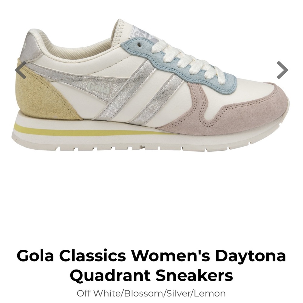 Gola Size 8 pastel classic quadrant sneaker